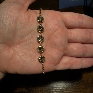 Gold Fill Crystal Bracelet